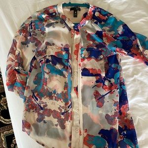 AQUA colorful blouse